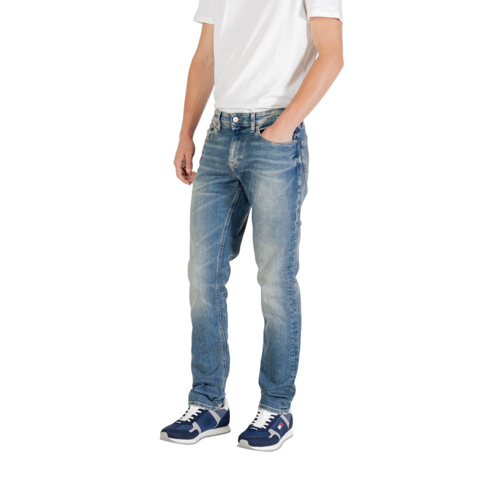 Jean skinny bleu en coton recyclé Tommy Hilfiger