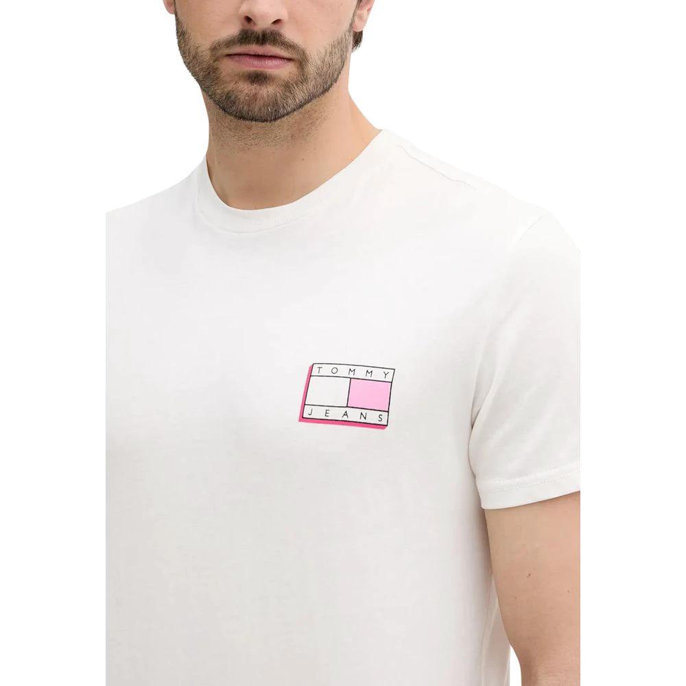 Tommy Hilfiger Jeans Cream Recycled Cotton T-Shirt