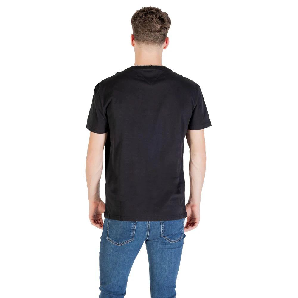T-shirt noir en coton recyclé Tommy Hilfiger Jeans