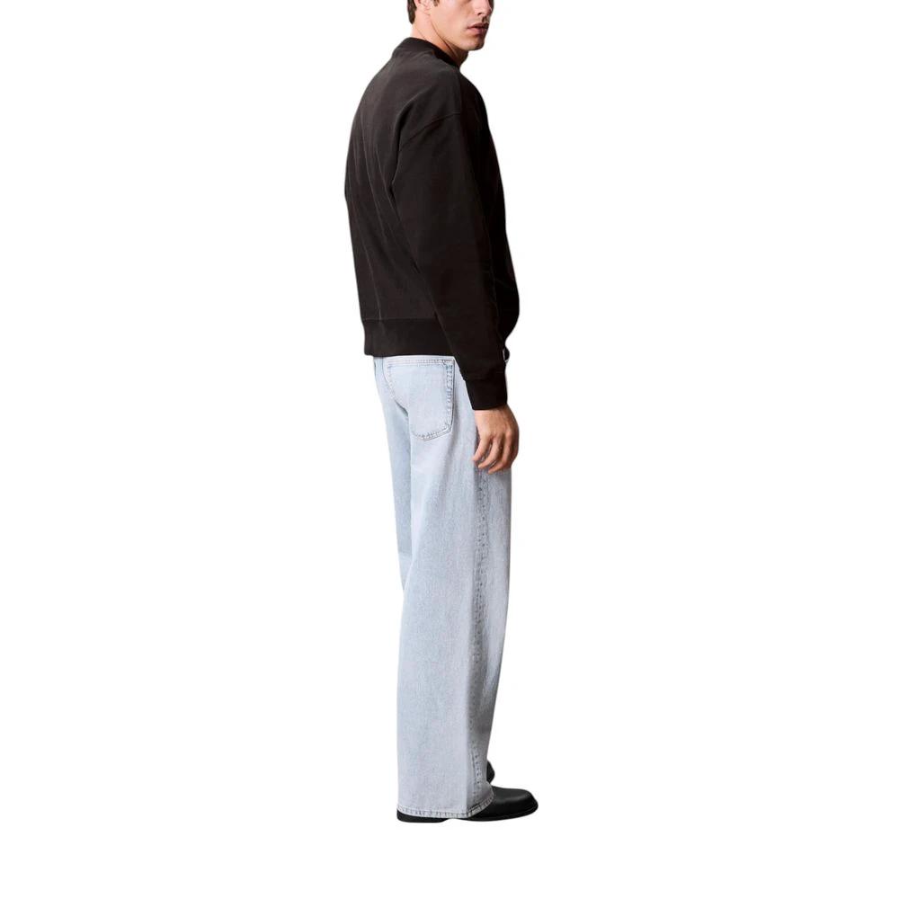 Sweat-shirt noir en coton Calvin Klein Jeans