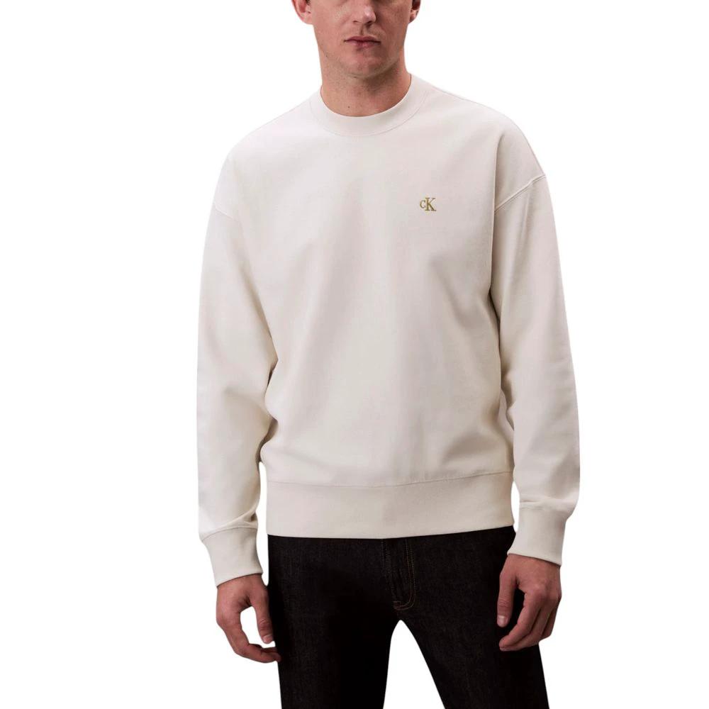 Sweat-shirt blanc en coton Calvin Klein Jeans