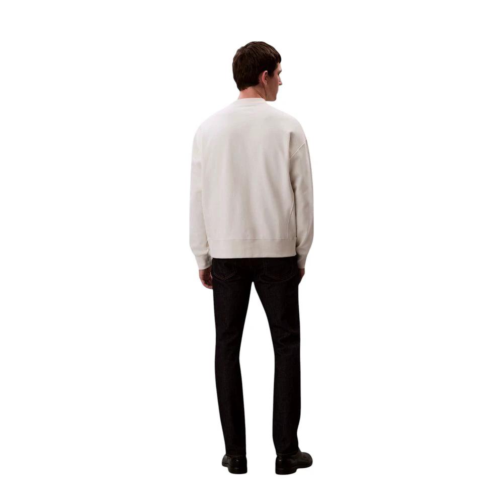 Sweat-shirt blanc en coton Calvin Klein Jeans