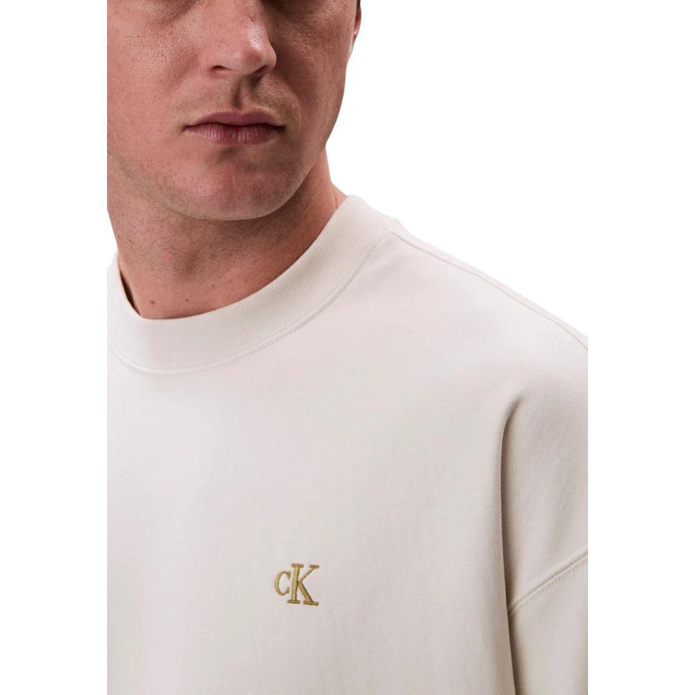 Sweat-shirt blanc en coton Calvin Klein Jeans