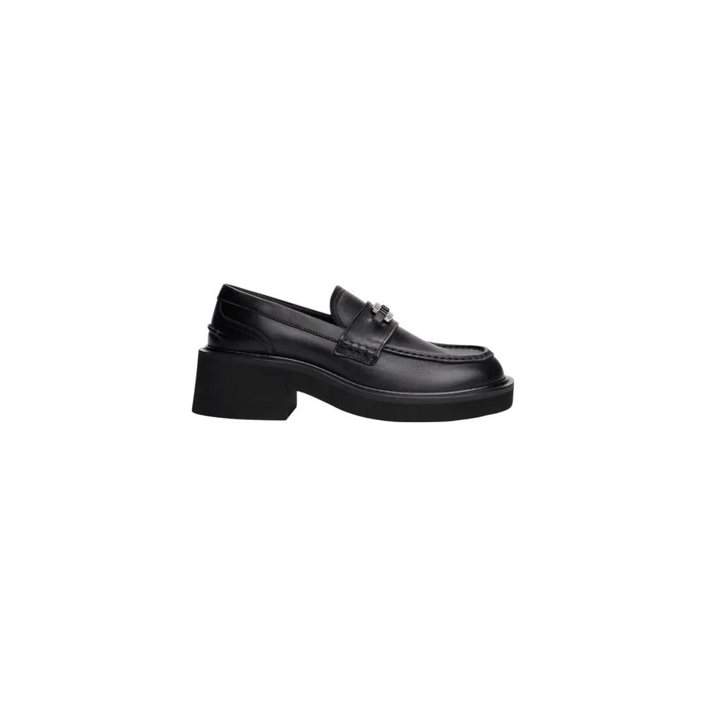 Tommy Hilfiger Jeans Black Leather High Heel Pumps