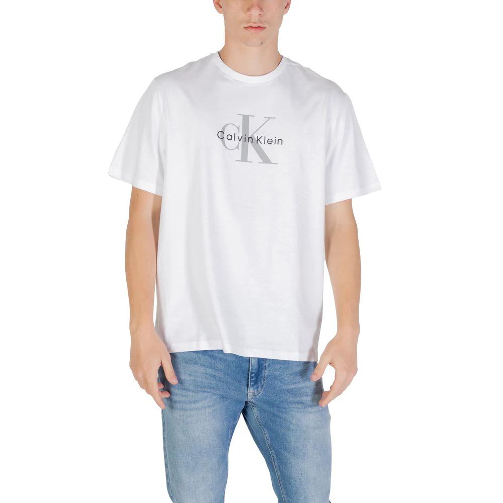 T-shirt blanc en coton Calvin Klein Jeans