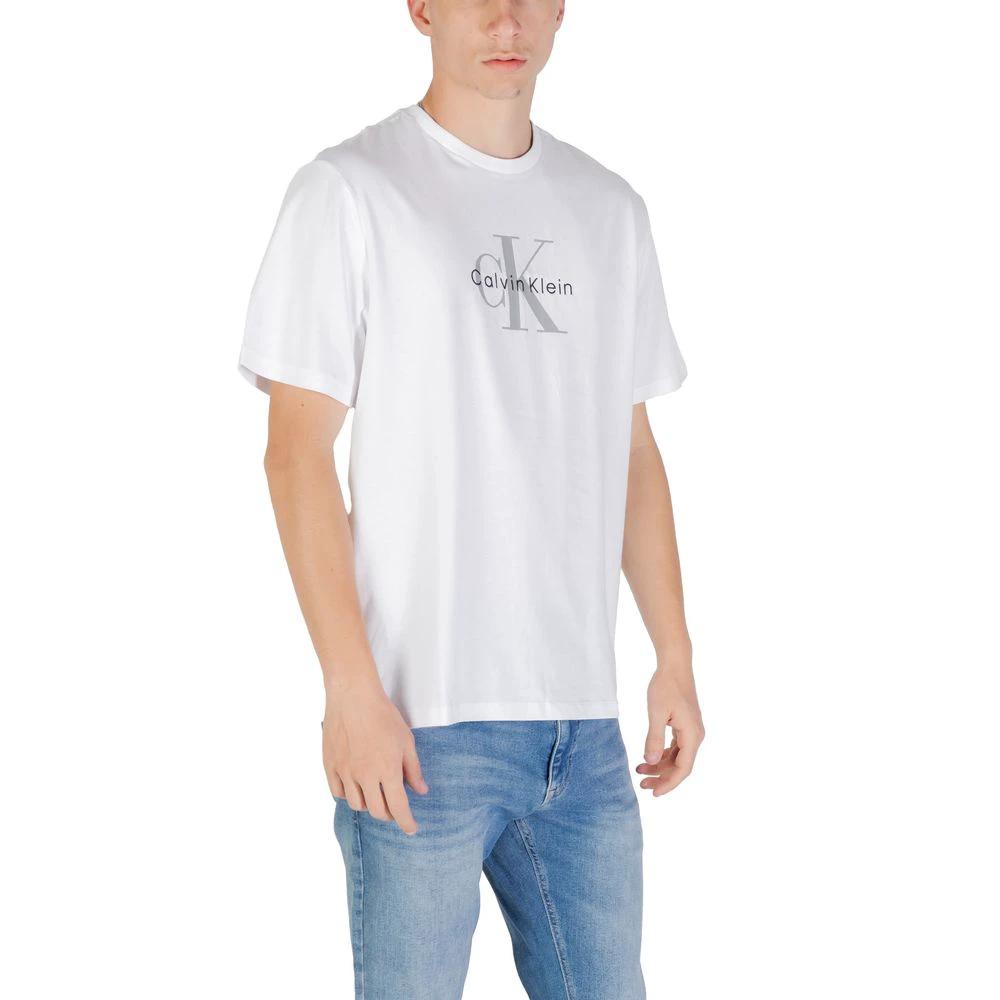 T-shirt blanc en coton Calvin Klein Jeans