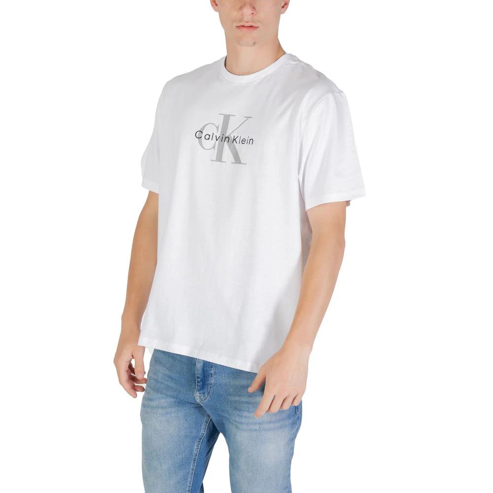 T-shirt blanc en coton Calvin Klein Jeans