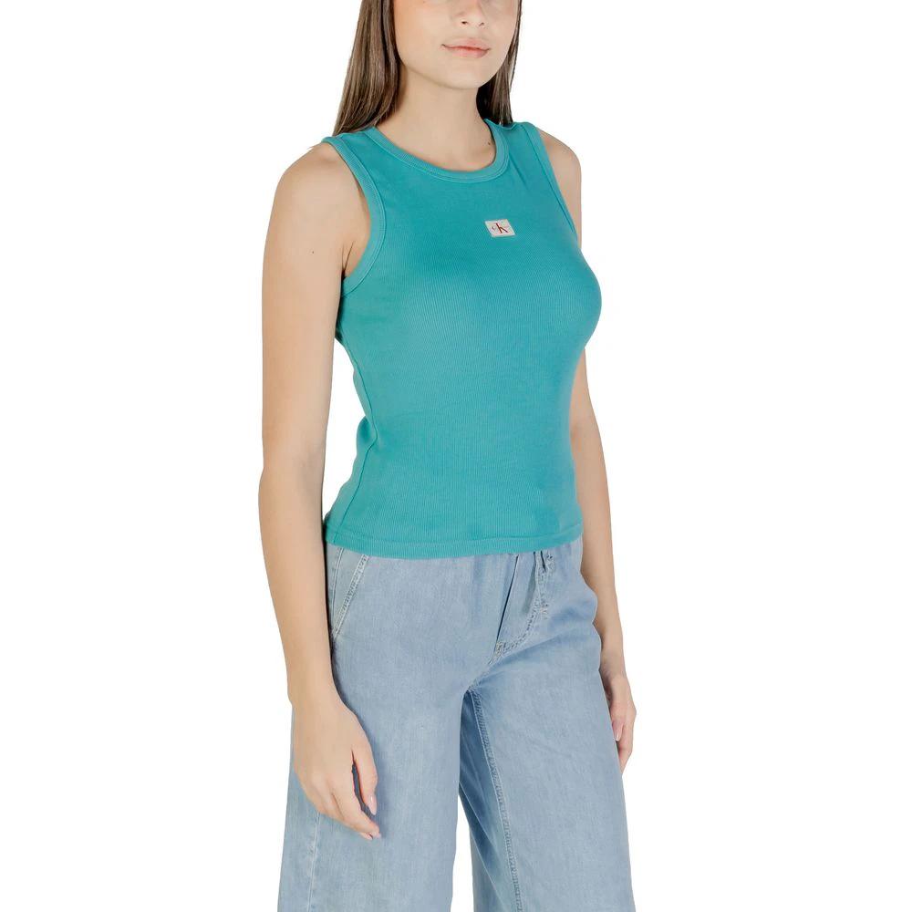 Haut en coton bleu Calvin Klein Jeans