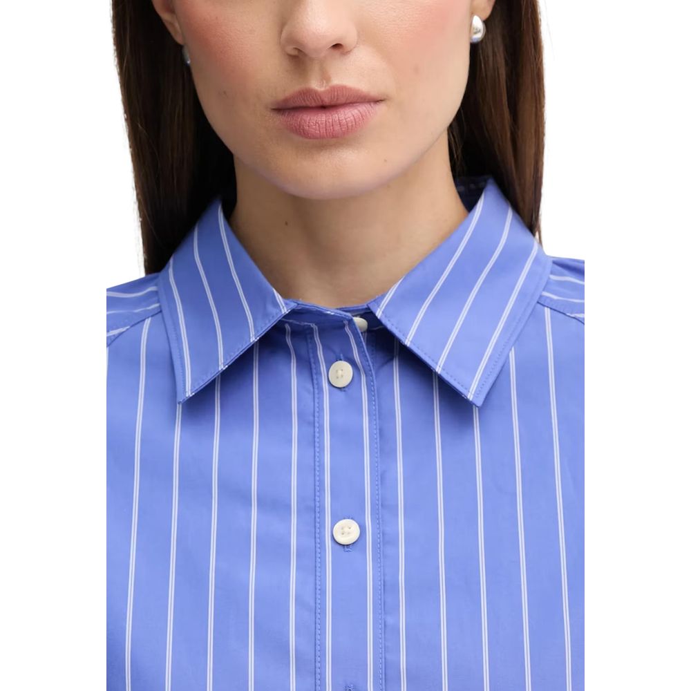 Calvin Klein Jeans Blue Cotton Blouse