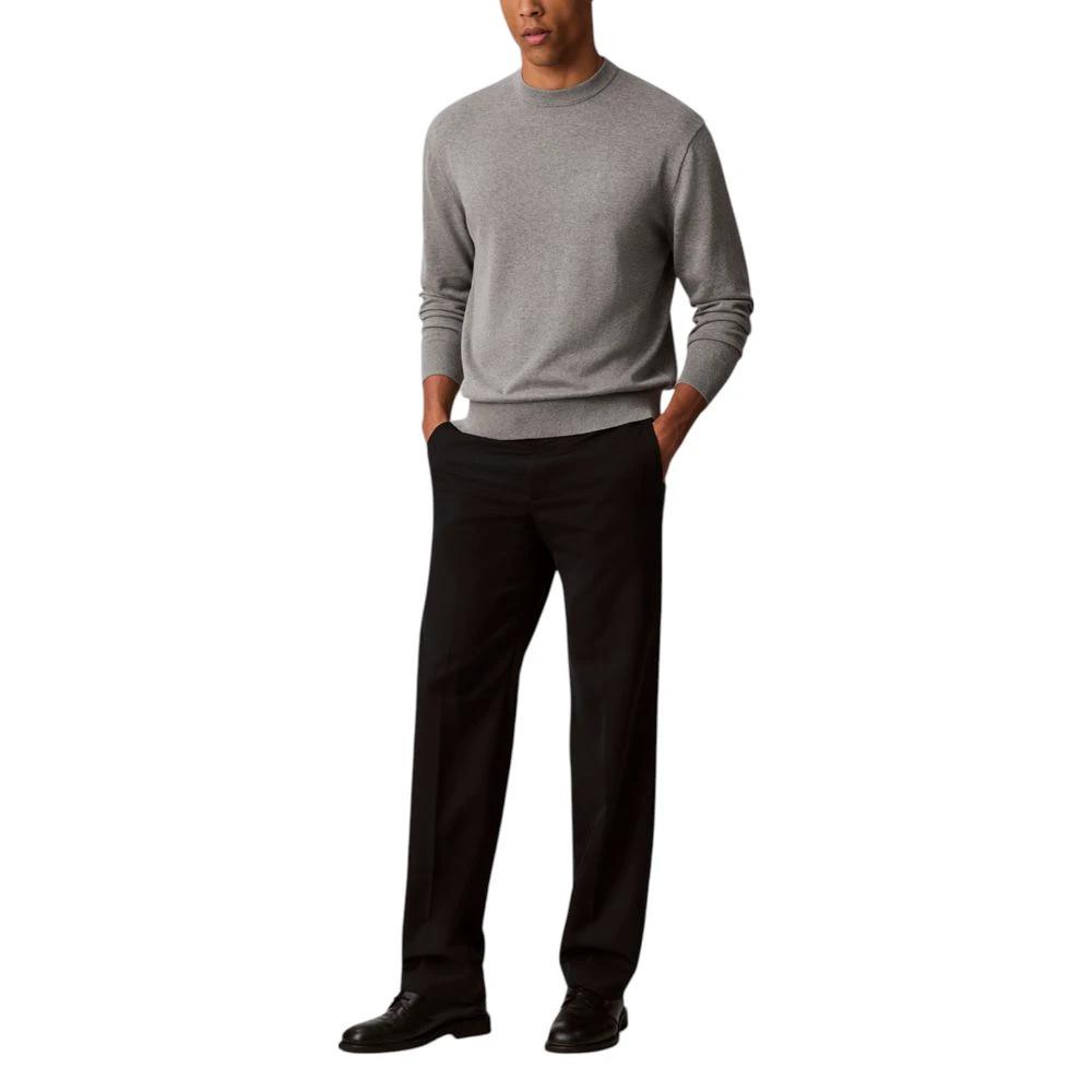 Calvin Klein Jeans Gray Cotton Sweatshirt