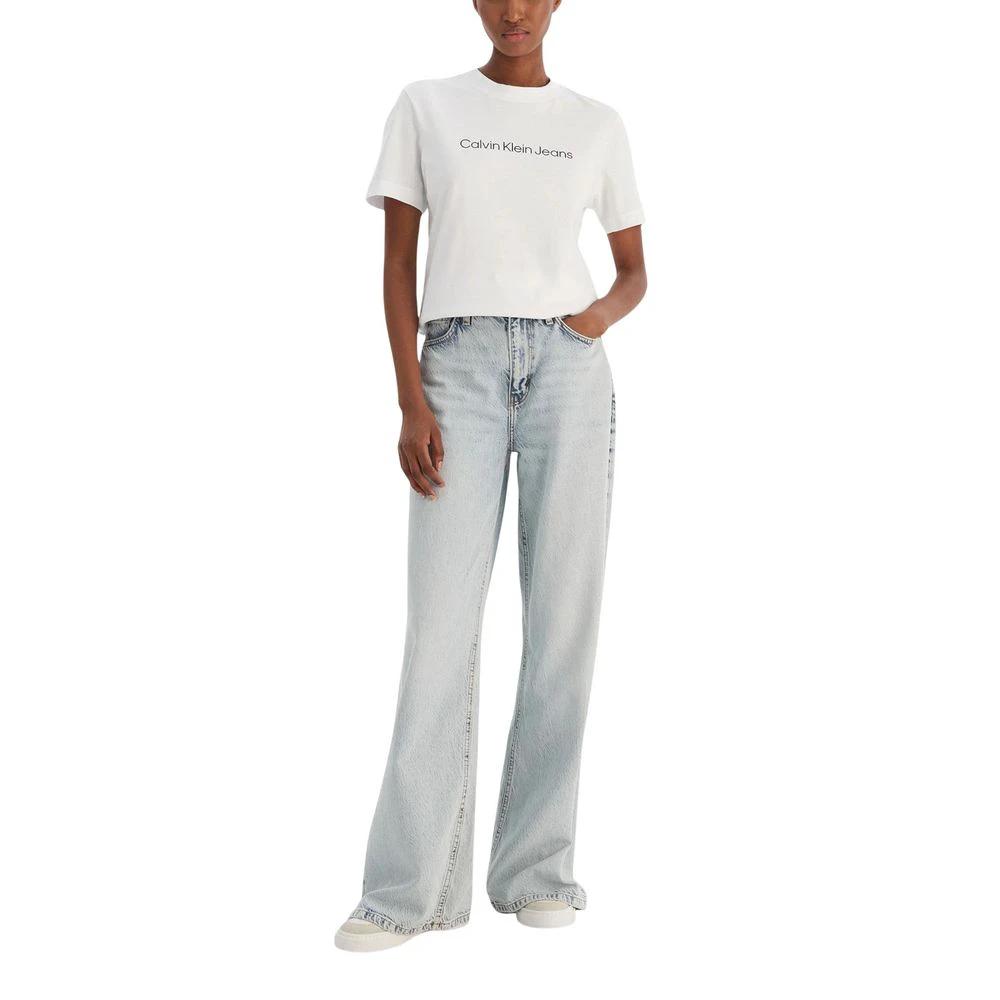 Calvin Klein Jeans White Cotton T-Shirt