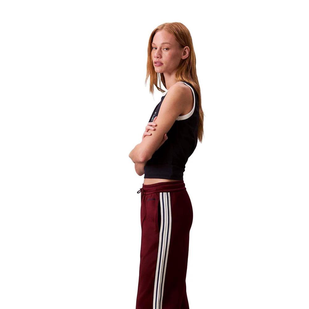 Pantalon de jogging en coton bordeaux Calvin Klein Jeans (pantalon de sport)