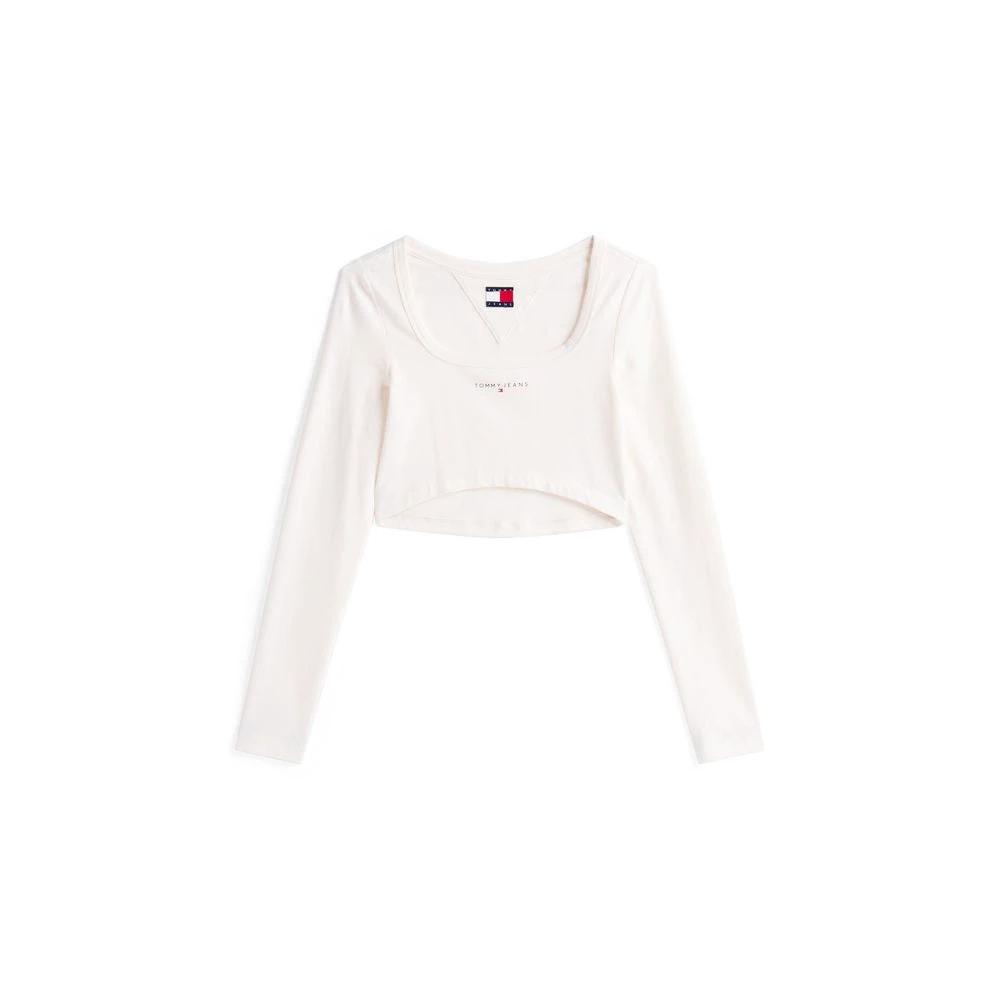 Tommy Hilfiger Jeans White Recycled Cotton Sportswear