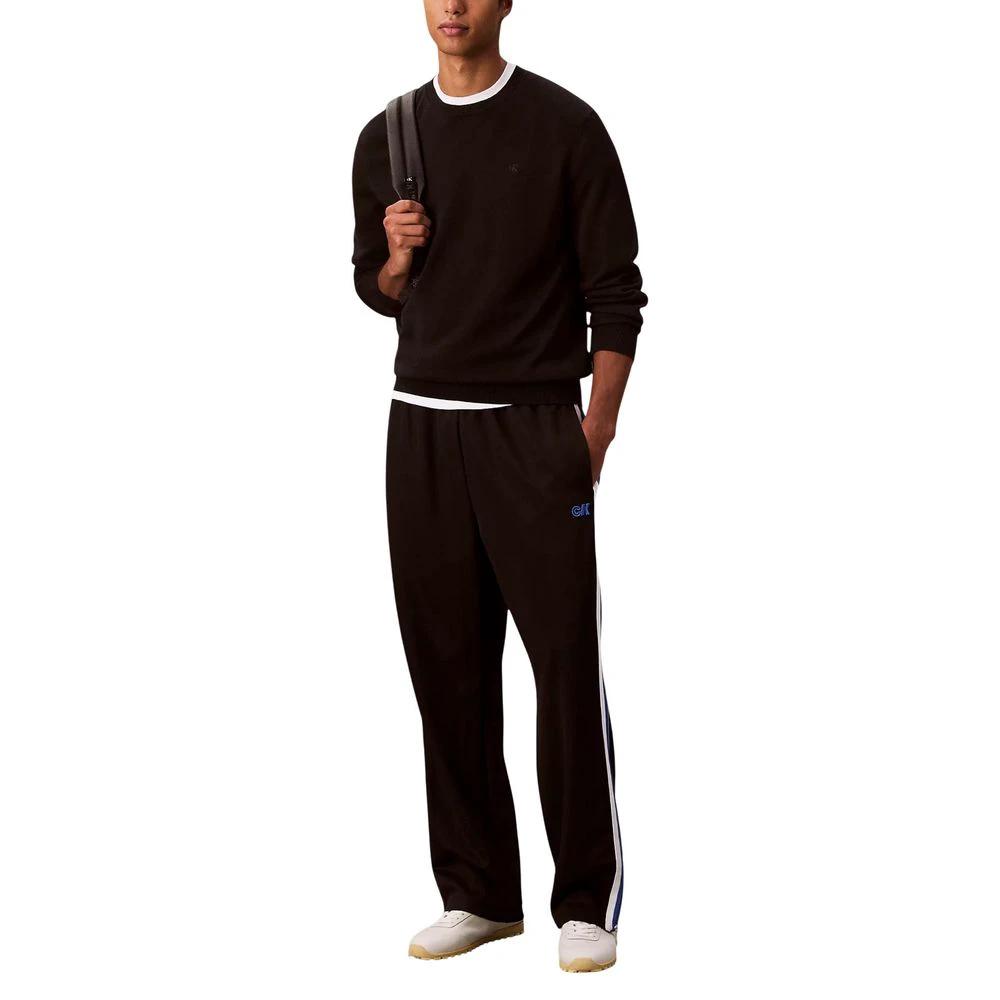 Pantalon de jogging Calvin Klein Jeans noir en polyester (pantalon de sport)