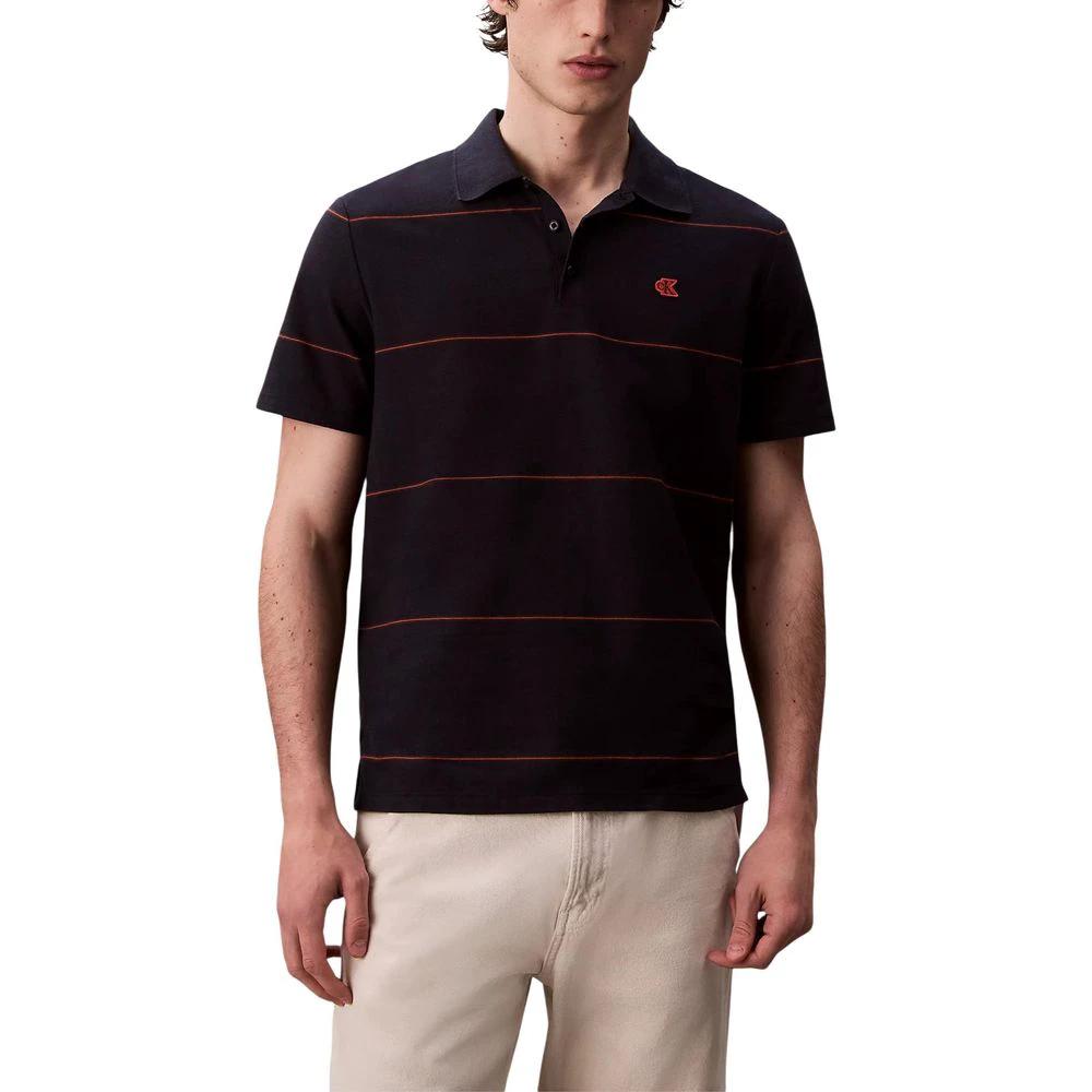 Polo bleu en coton Calvin Klein Jeans