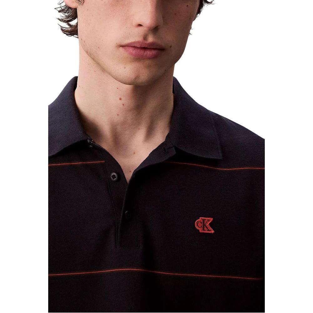 Polo bleu en coton Calvin Klein Jeans