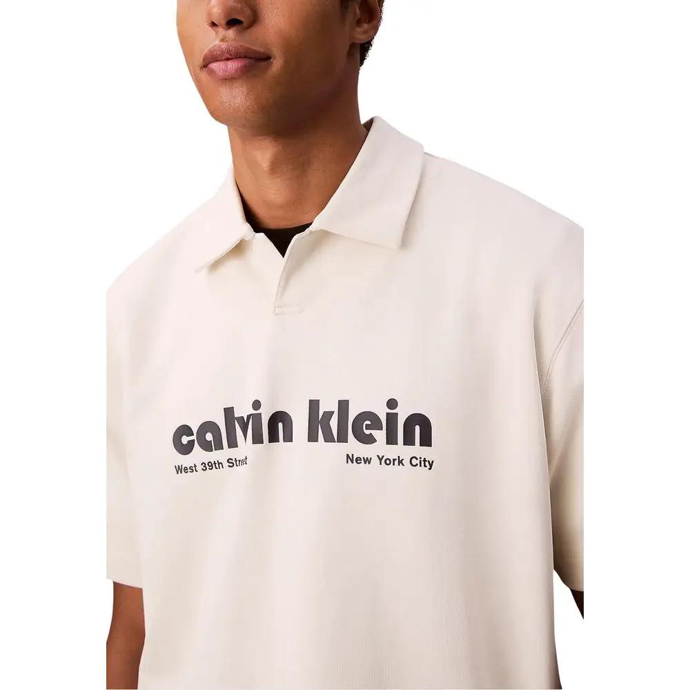 Polo blanc en coton Calvin Klein Jeans