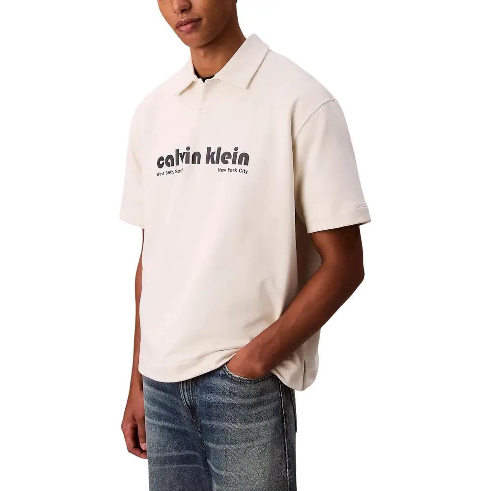 Polo blanc en coton Calvin Klein Jeans