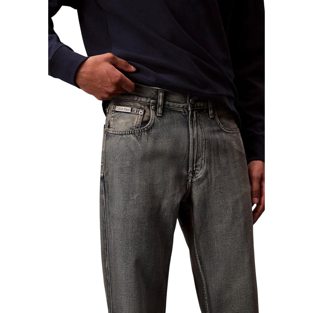 Jean Calvin Klein Jeans beige en coton coupe décontractée