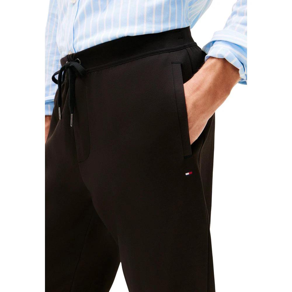 Pantalon de jogging en coton noir Tommy Hilfiger (pantalon de sport)