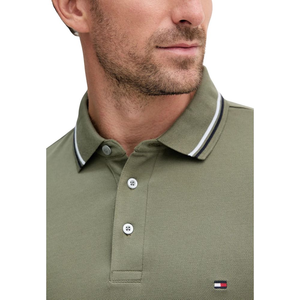 Polo bicolore en coton biologique Tommy Hilfiger