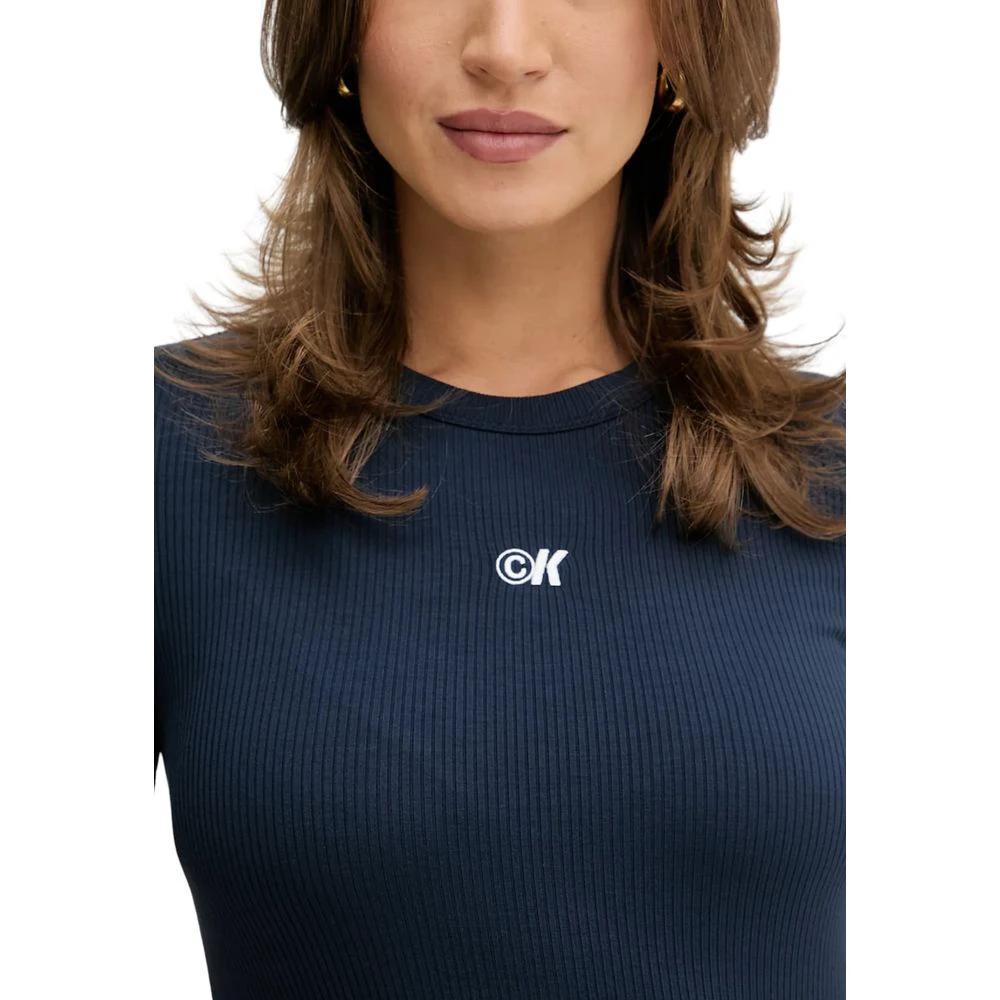 Calvin Klein Jeans Blue Modal Long Dress