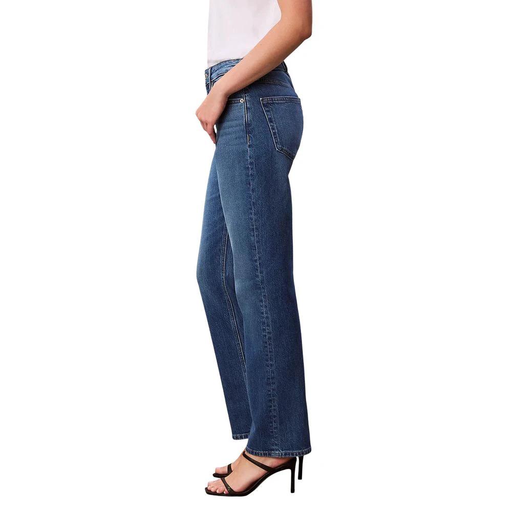 Jean mom bleu en coton Calvin Klein Jeans