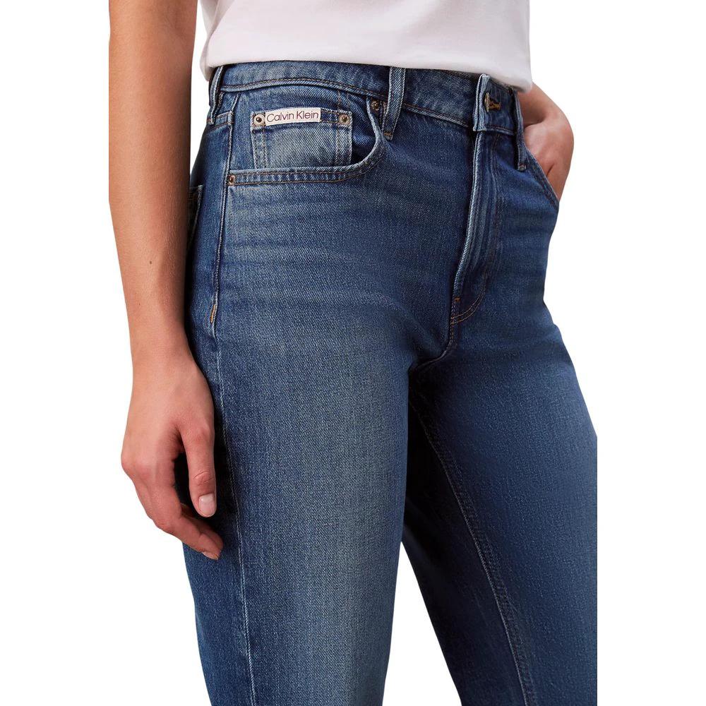 Jean mom bleu en coton Calvin Klein Jeans