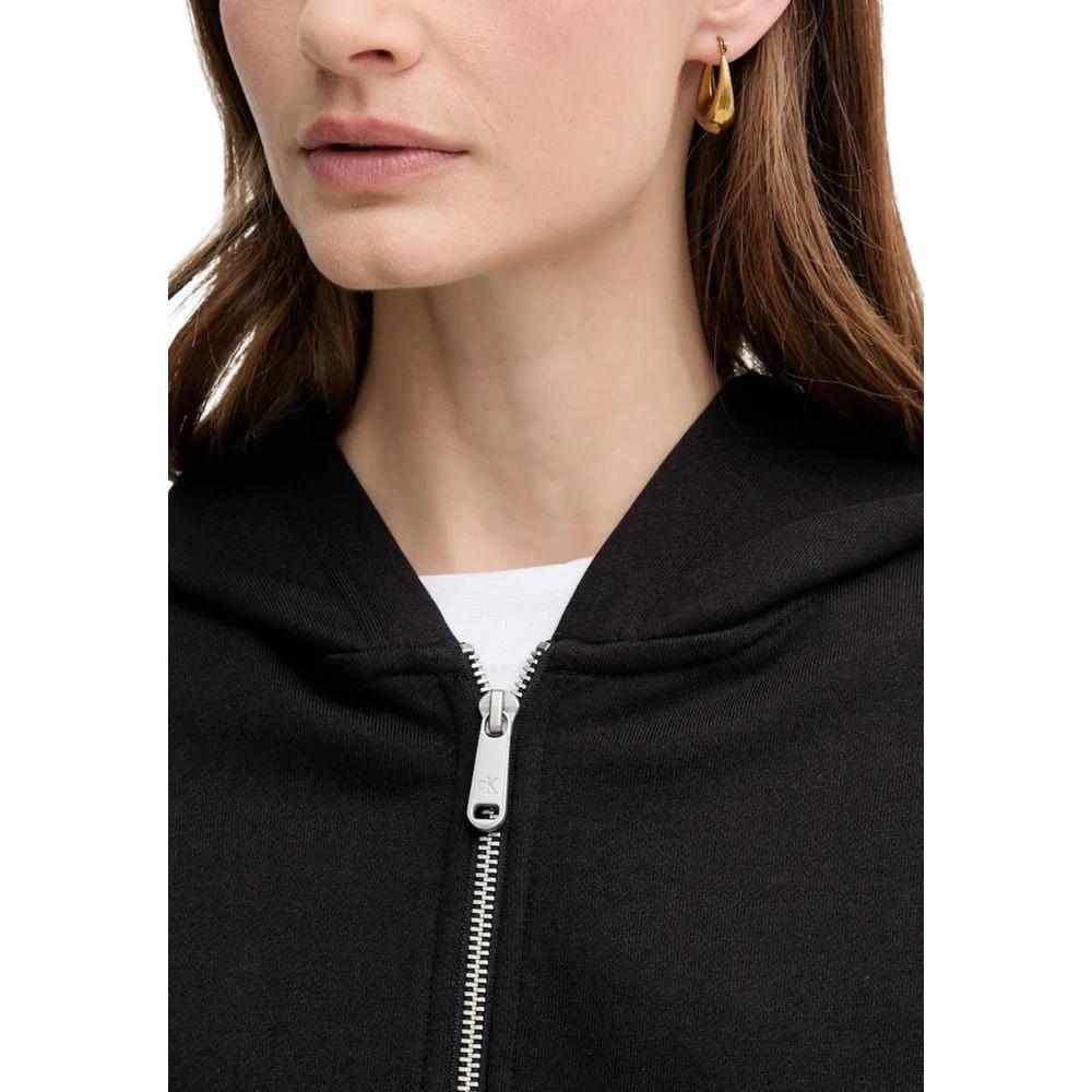 Calvin Klein Jeans Black Cotton Hoodie