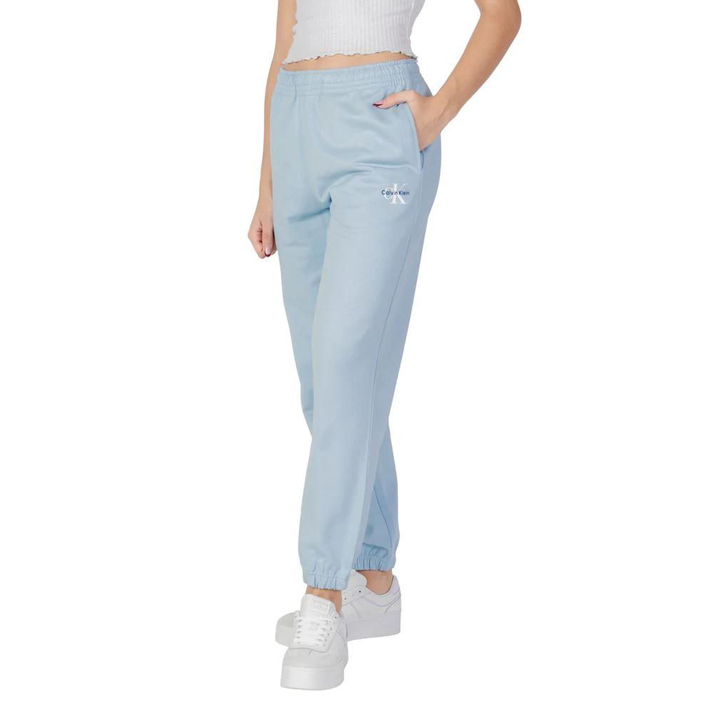 Pantalon de jogging en coton bleu Calvin Klein Jeans (pantalon de sport)