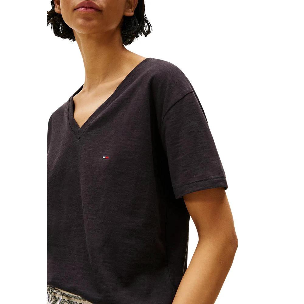 T-shirt Tommy Hilfiger en coton biologique noir
