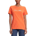 T-shirt Tommy Hilfiger orange en coton recyclé