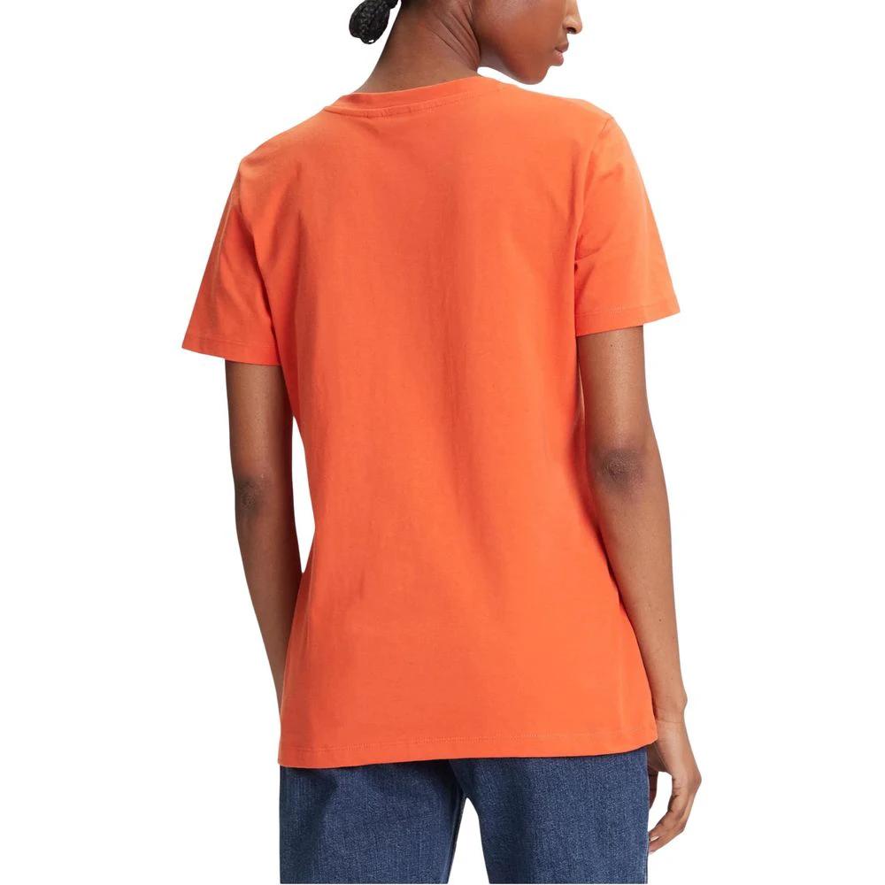 T-shirt Tommy Hilfiger orange en coton recyclé