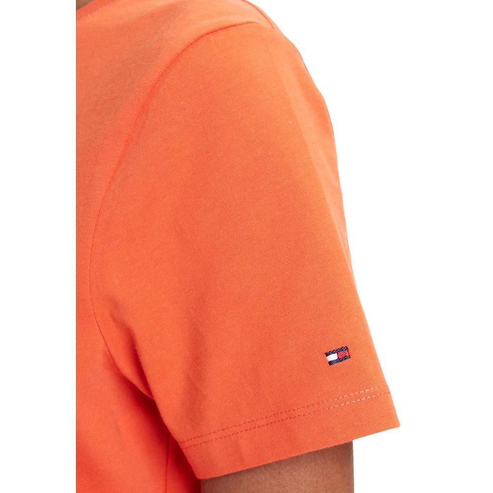 T-shirt Tommy Hilfiger orange en coton recyclé