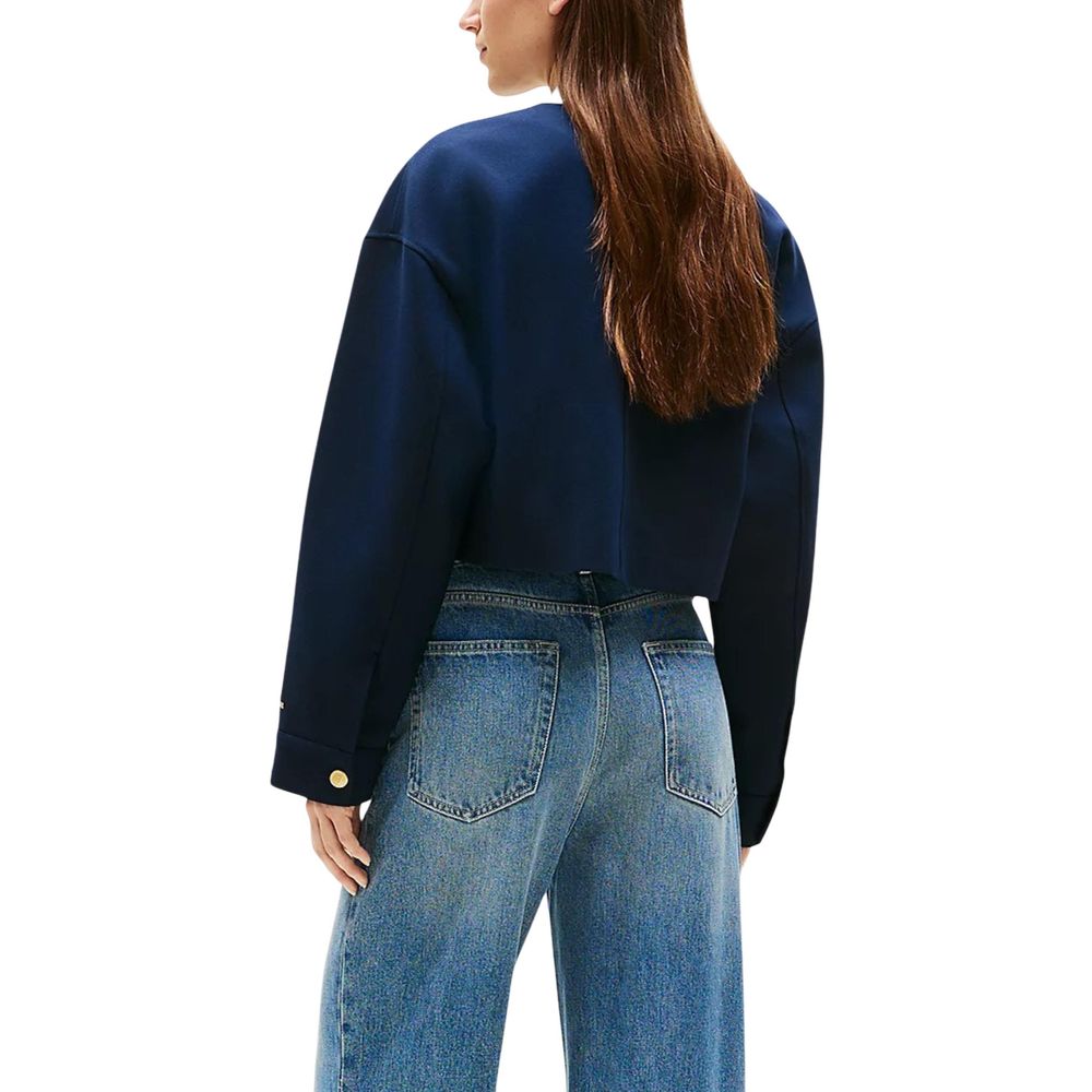Blazer bleu en viscose Tommy Hilfiger