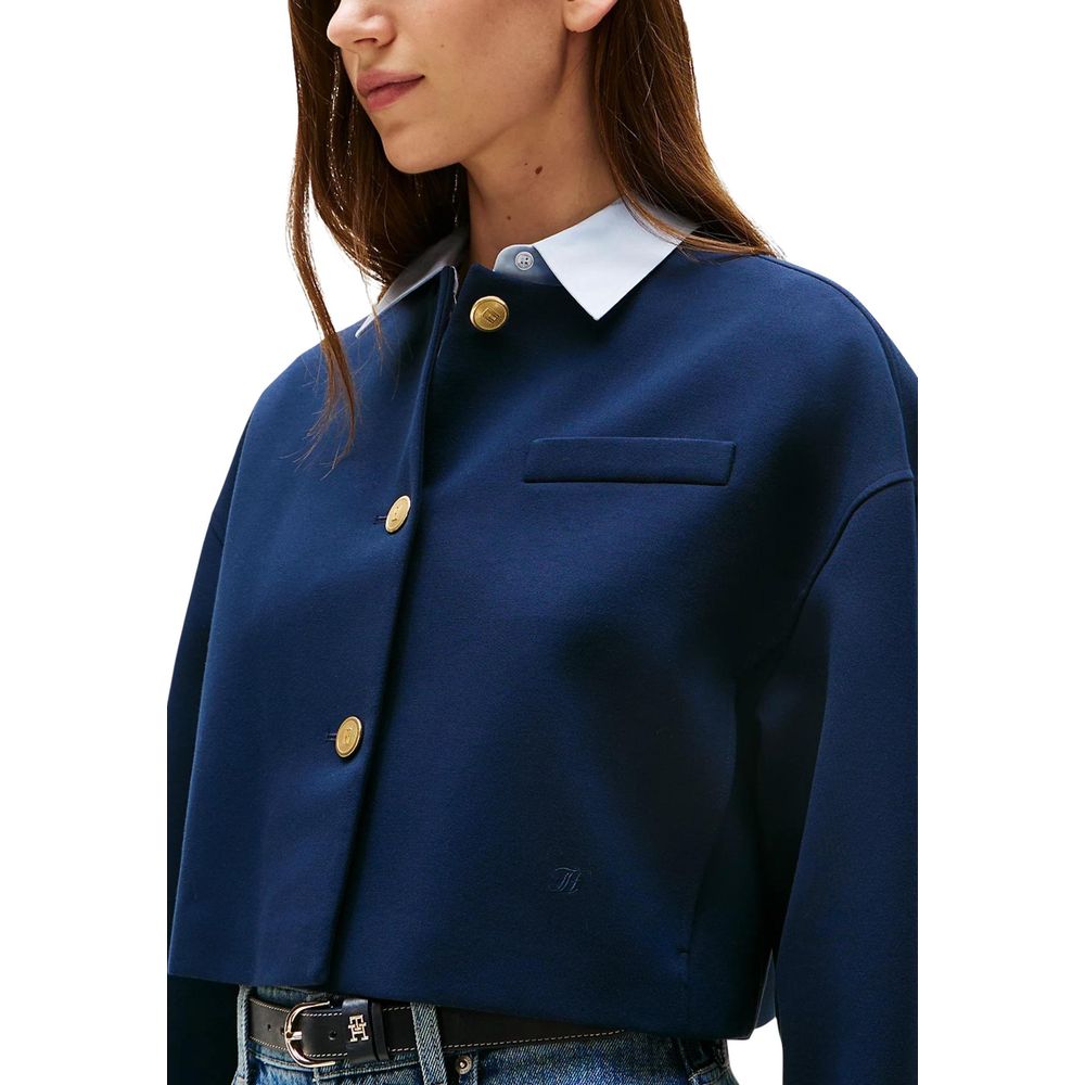 Blazer bleu en viscose Tommy Hilfiger