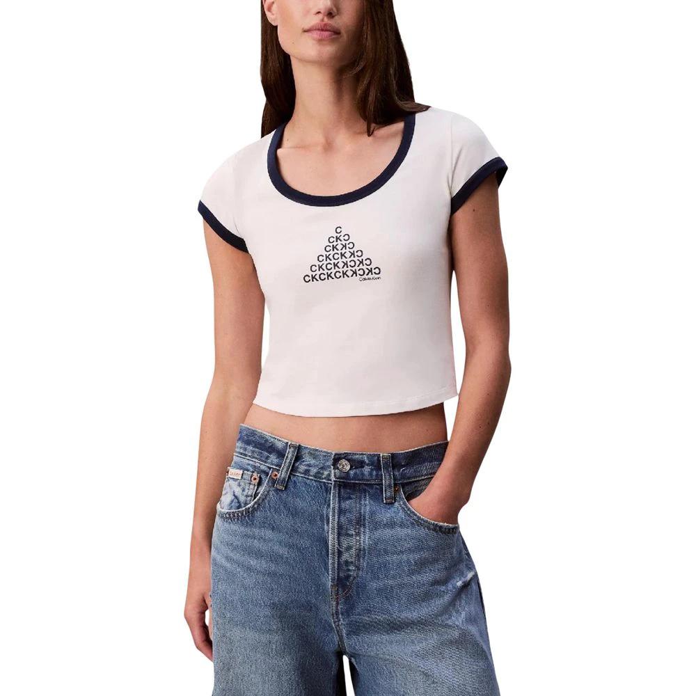 Débardeurs blancs en coton Calvin Klein Jeans
