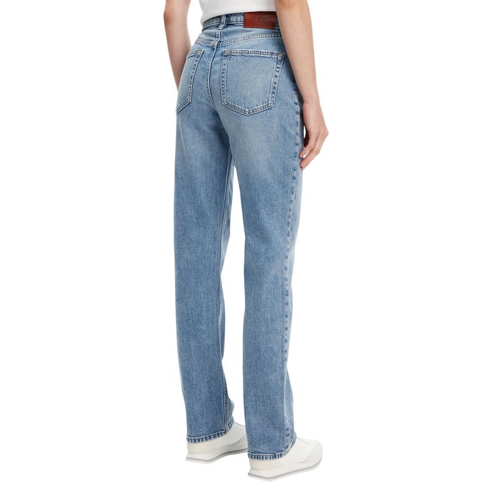 Jean mom bleu en coton recyclé Calvin Klein Jeans