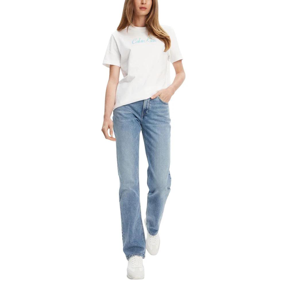 Jean mom bleu en coton recyclé Calvin Klein Jeans