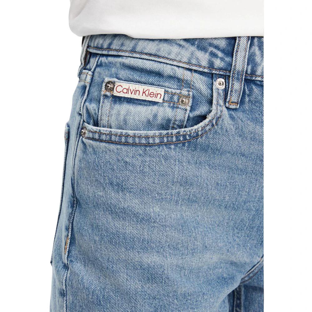 Jean mom bleu en coton recyclé Calvin Klein Jeans