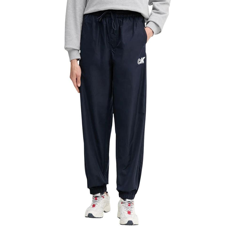 Pantalon de jogging Calvin Klein Jeans bleu en polyester recyclé (pantalon de sport)