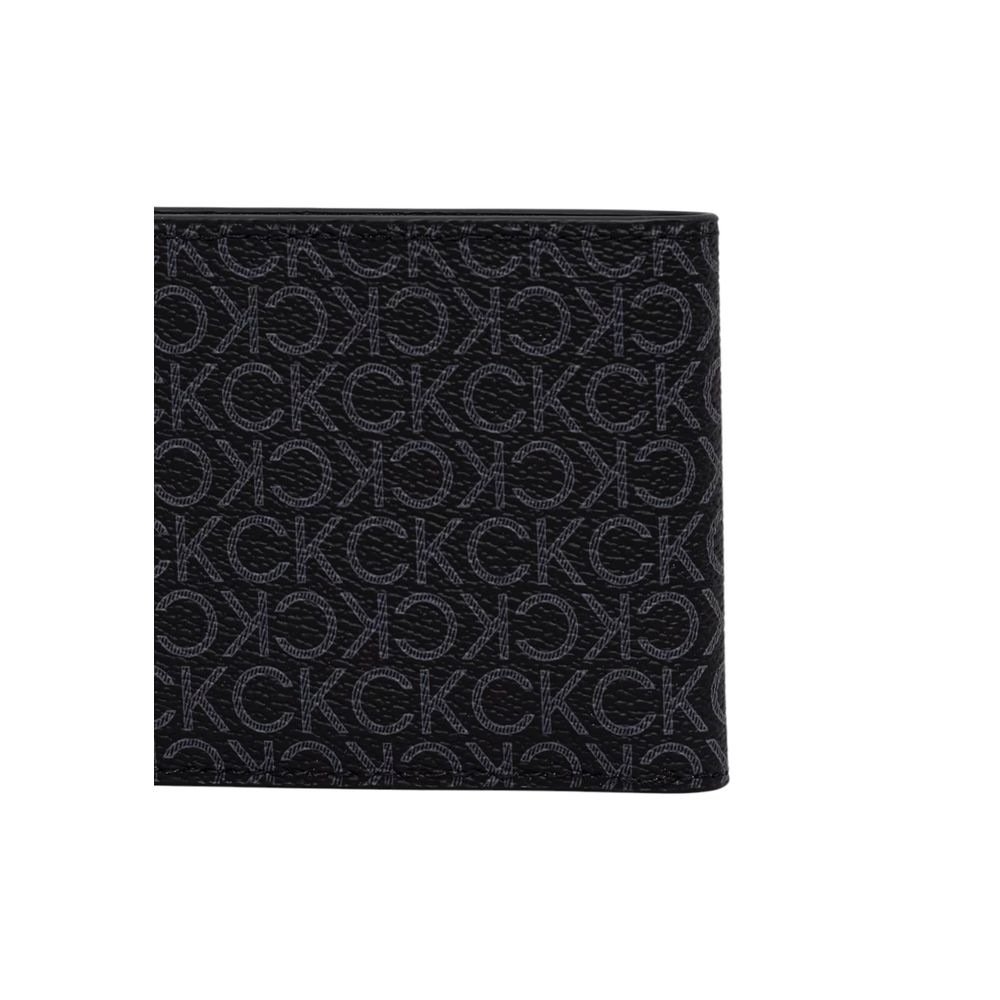 Calvin Klein Black Recycled Polyester Wallet