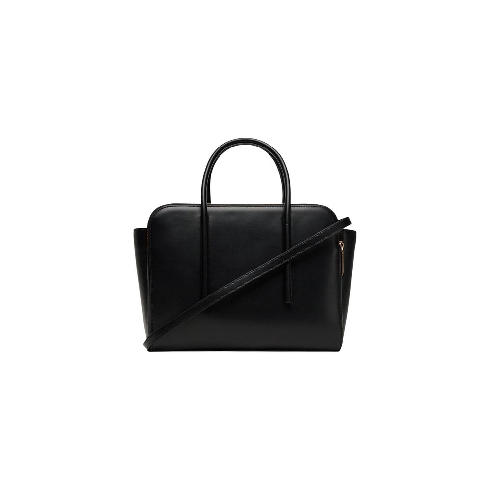 Sac à main en cuir noir Calvin Klein