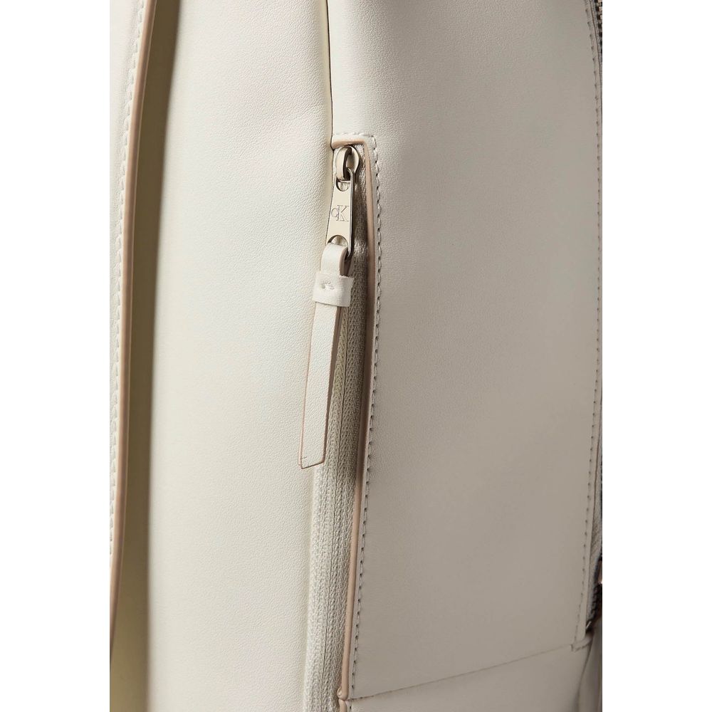 Calvin Klein White Polyethylene Backpack