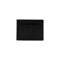 Porte-cartes en cuir noir Armani Exchange