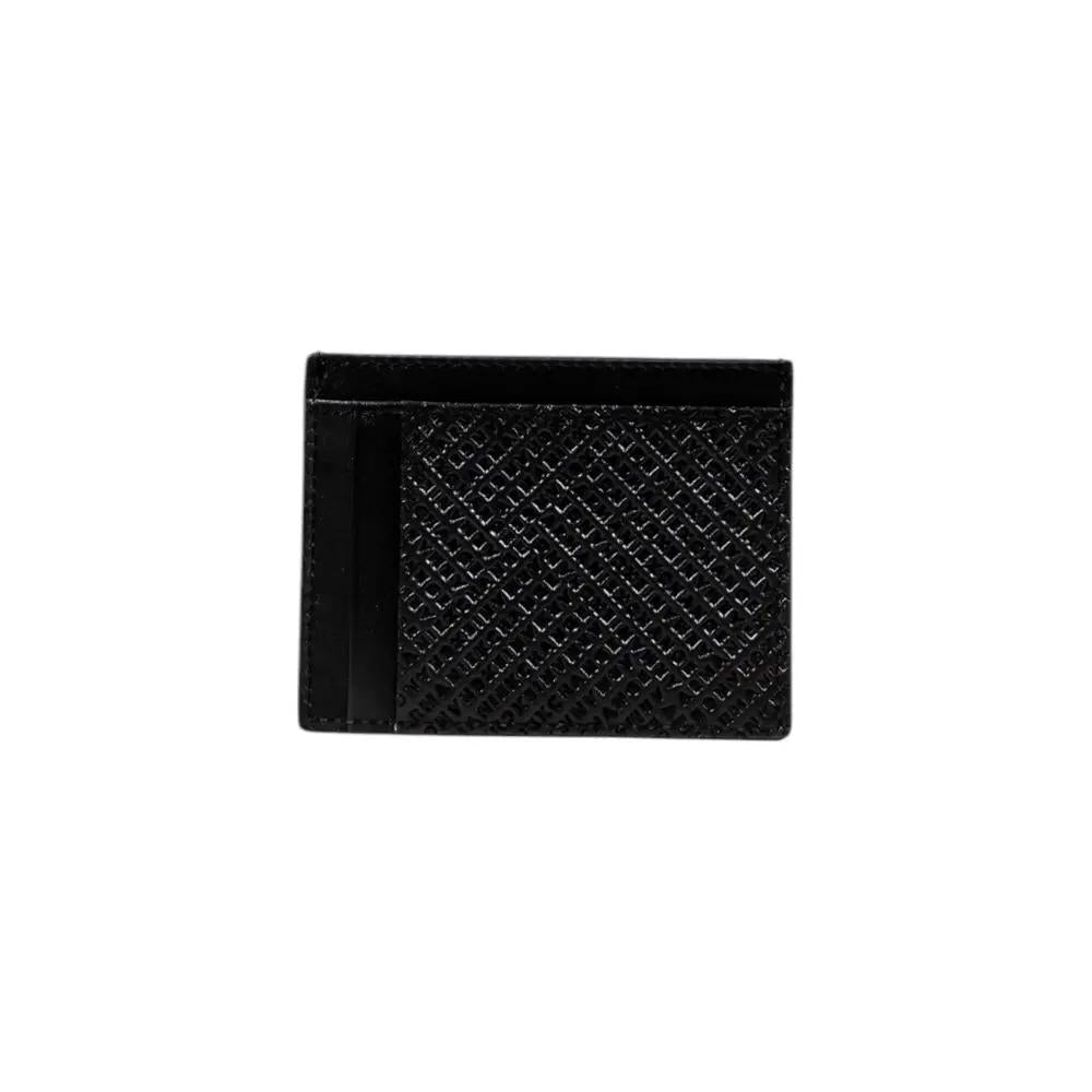 Armani Exchange Black Leather Cardholder