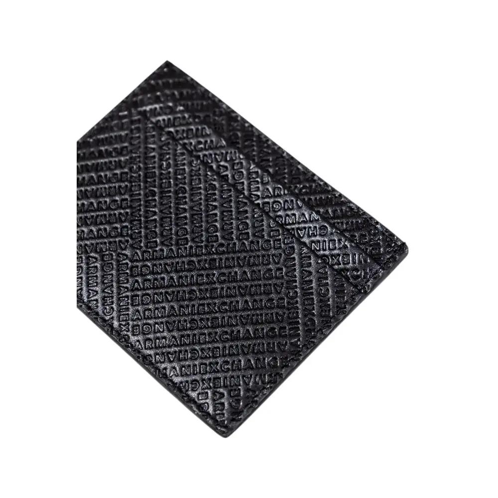 Armani Exchange Black Leather Cardholder