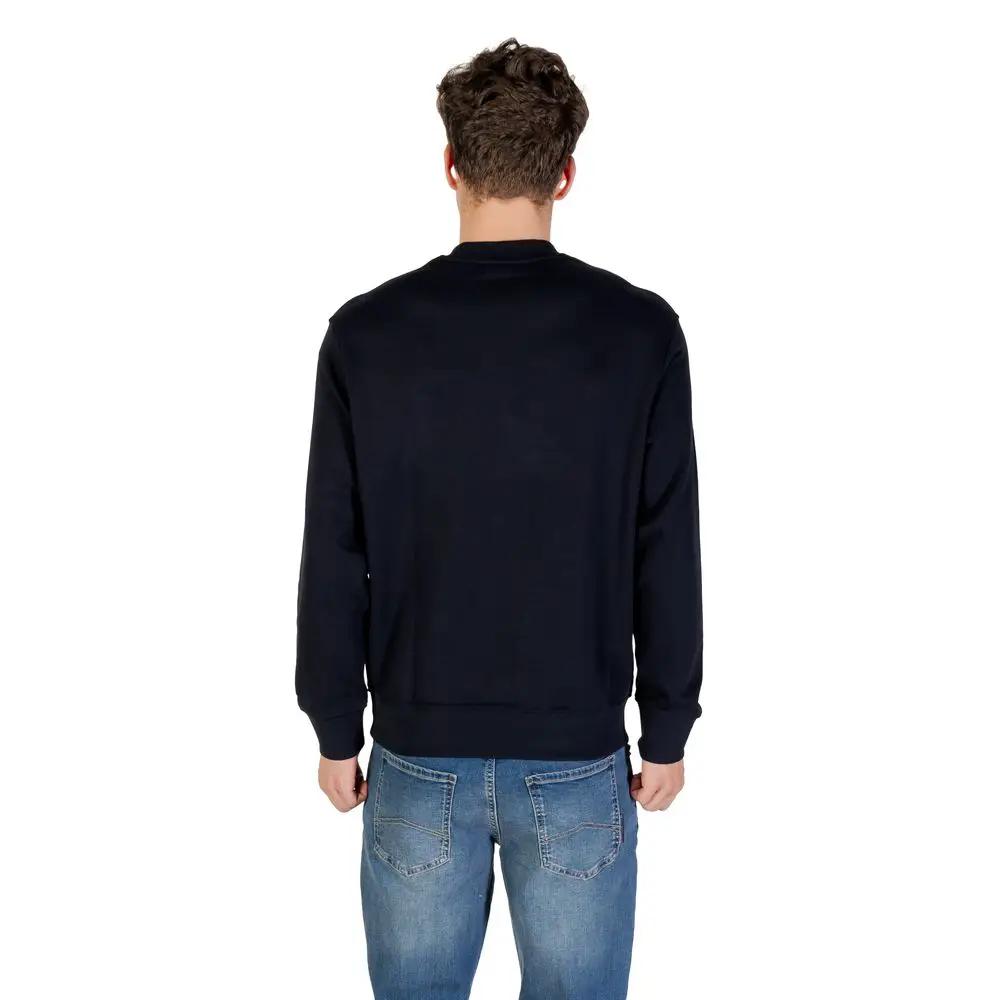 Sweat-shirt bleu en coton Armani Exchange