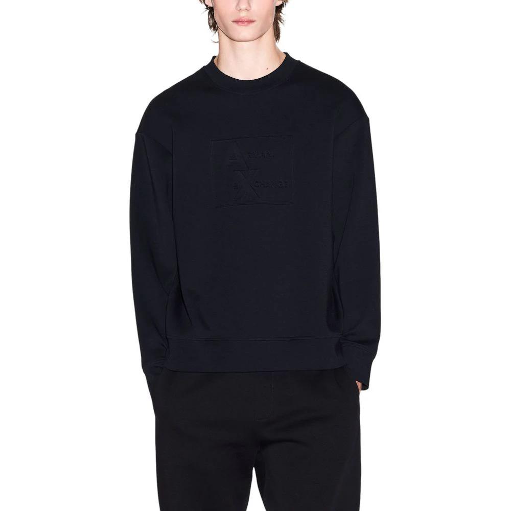Sweat-shirt en coton noir Armani Exchange