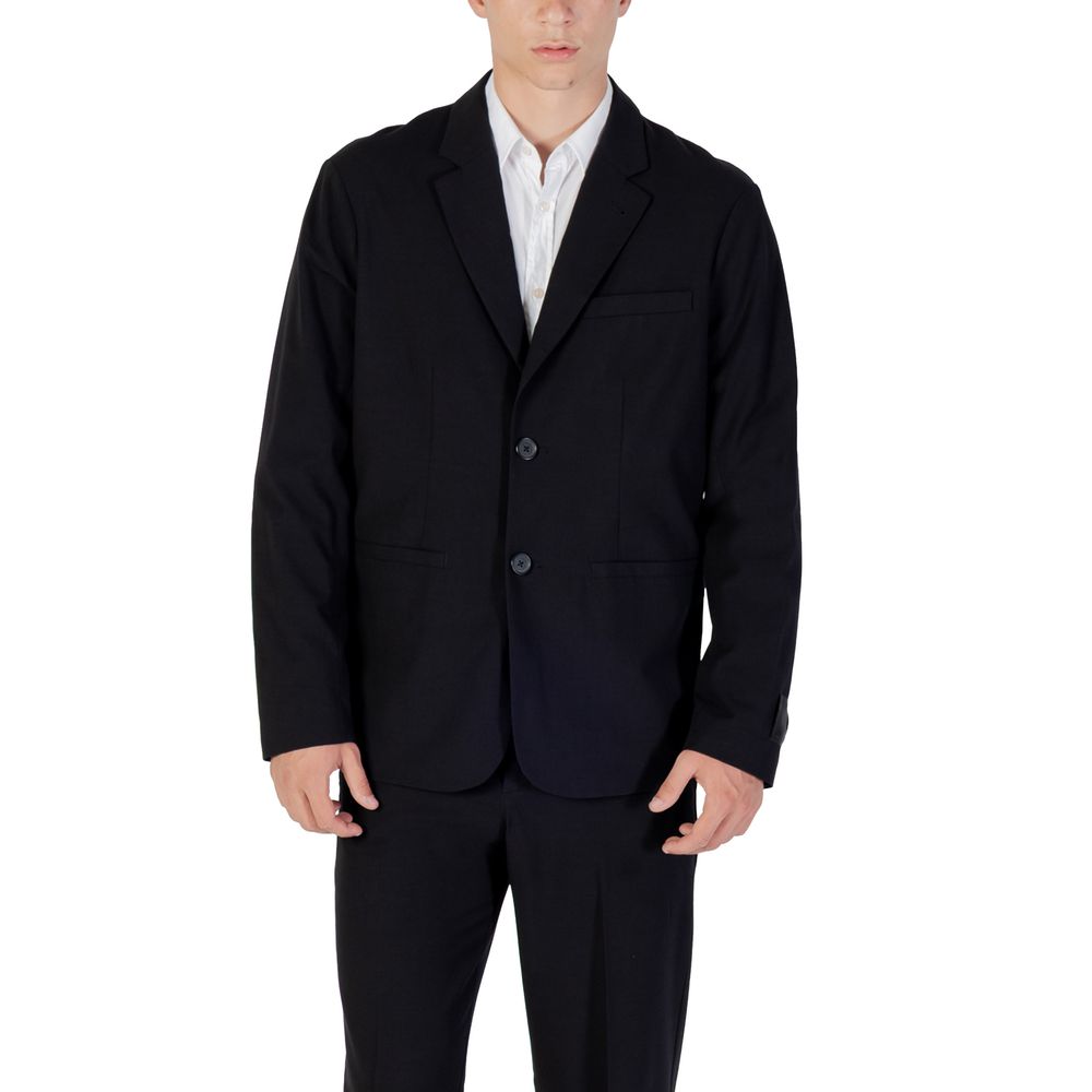 Blazer Armani Exchange en lyocell noir